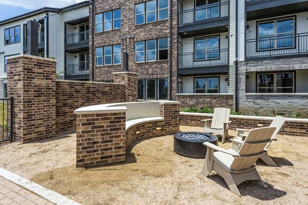 fire pit at Lenox Grand West Apartments