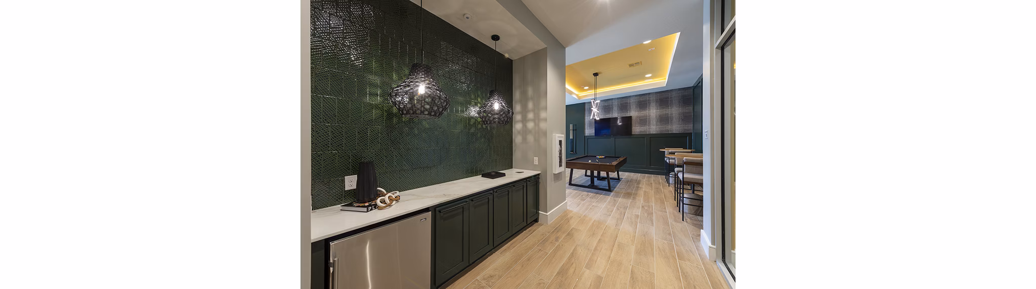 game room at The Madison Apartments