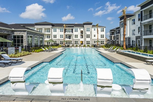 Elegant outdoor pool at The Madison Apartments, Greystar luxury apartments