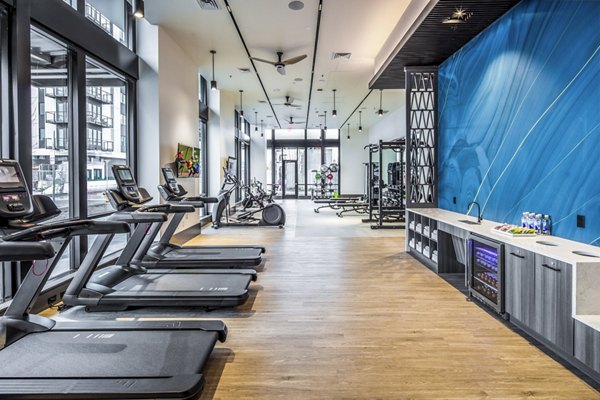 State-of-the-art fitness center with modern equipment at Broadstone Claro Apartments, offering a healthy lifestyle for residents