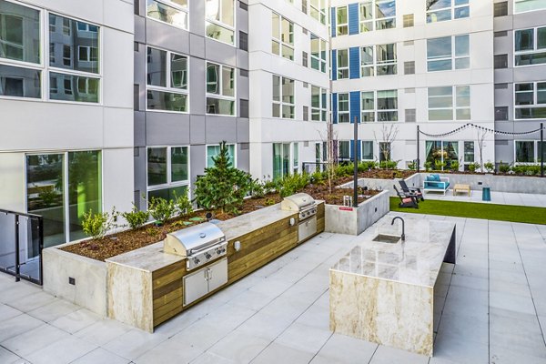 patio/grill area at Broadstone Claro Apartments