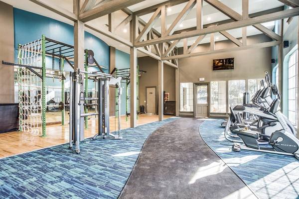 fitness center at Cross Creek at Grapevine Ranch Apartments