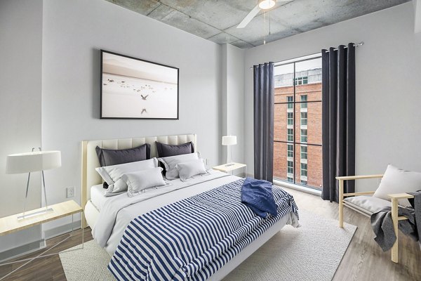 bedroom at Atlantic on Romney Apartments
