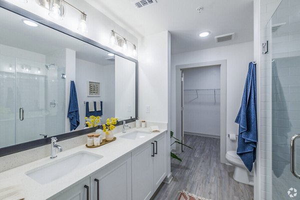 bathroom at Atlantic on Romney Apartments