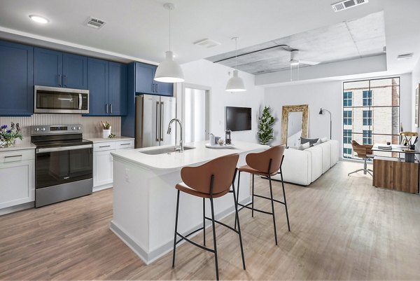 kitchen at Atlantic on Romney Apartments