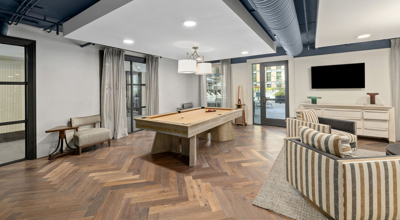 Game room at Atlantic On Romney Apartments (2 of 2)