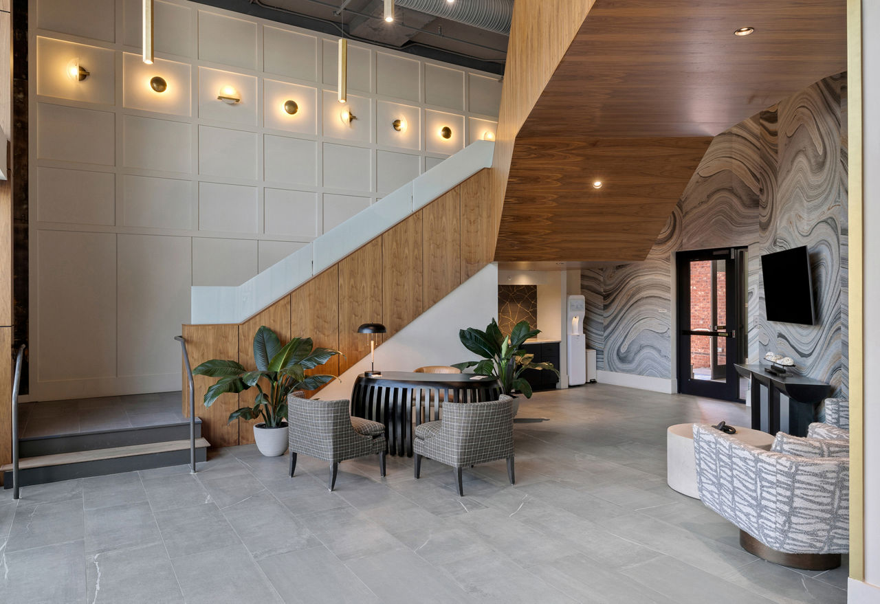 Lobby at Atlantic On Romney Apartments