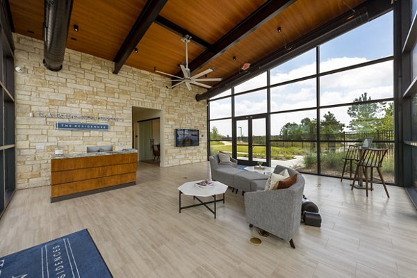 Luxurious clubhouse with contemporary design at Lakeside Row Apartments