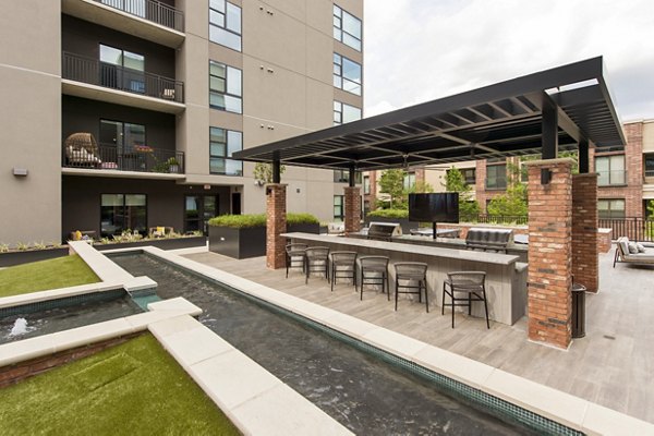 grill area at The Lane at Waterway Apartments