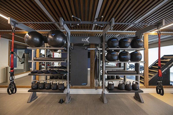 fitness center at Two Lakes Edge Apartments