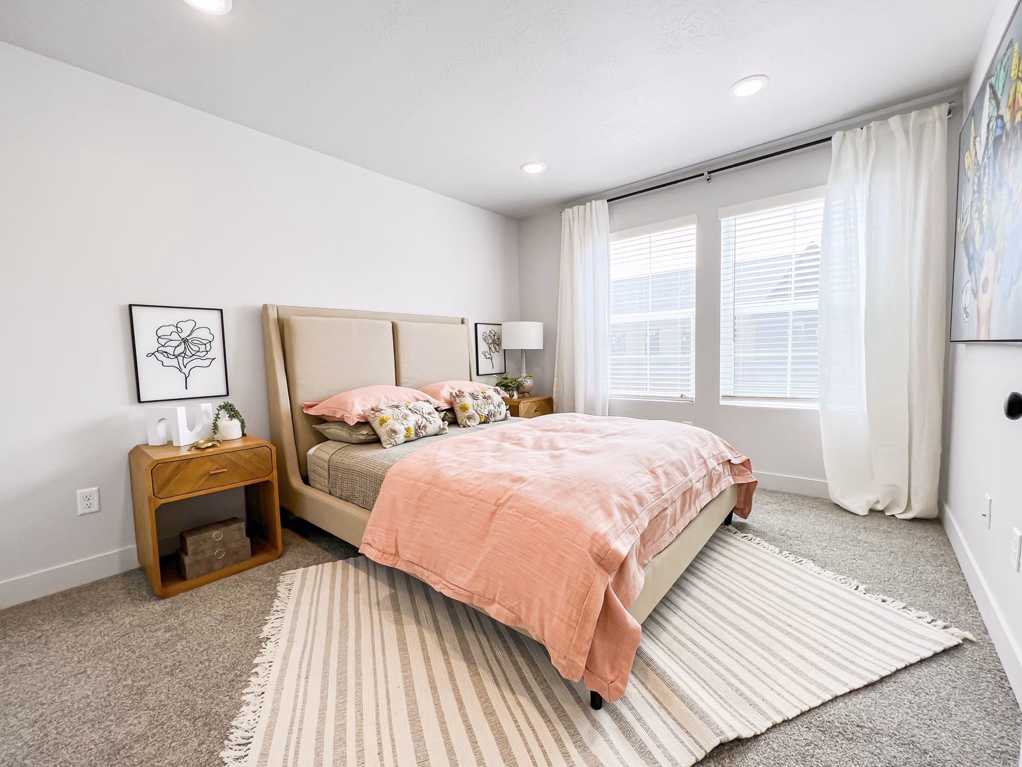 bedroom at Drexler Townhomes at Holbrook Farms Apartments
