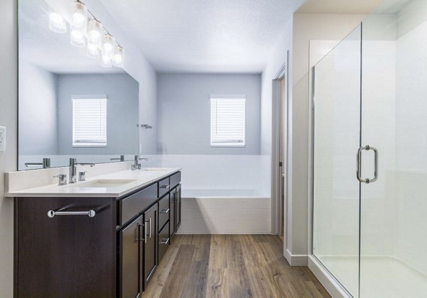 bathroom at Drexler Townhomes at Holbrook Farms Apartments