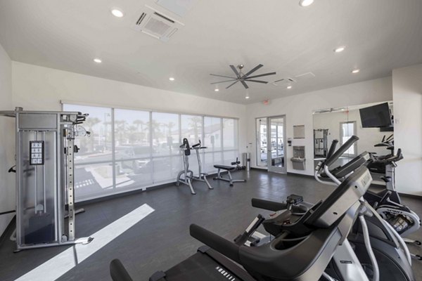 fitness center at Quarter North Apartments