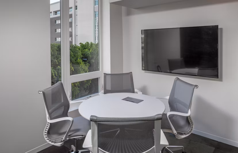 Modern meeting facility at mResidences Olympic & Olive Apartments with stylish design and advanced technology