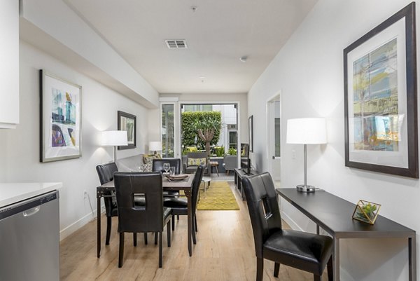 dining area at mResidences Olympic & Olive Apartments