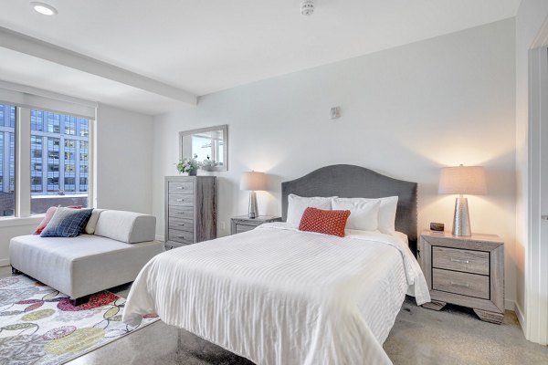 bedroom at mResidences Portland Pearl District Apartments