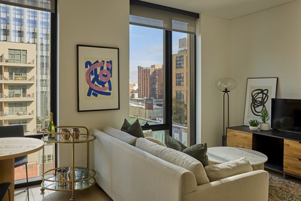 living room at Jessup House Apartments