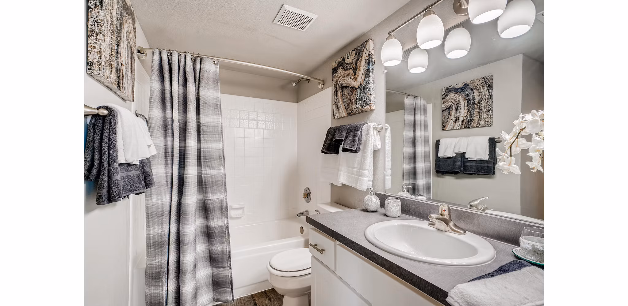 bathroom at Loretto Heights Apartments 