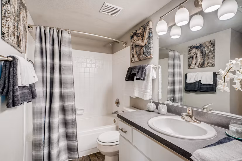 bathroom at Loretto Heights Apartments 