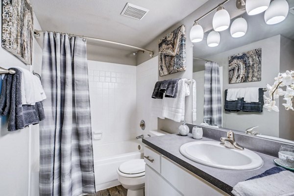 bathroom at Loretto Heights Apartments