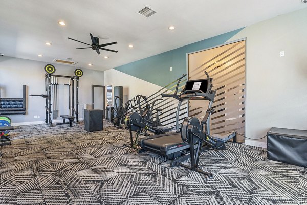 fitness center at Loretto Heights Apartments