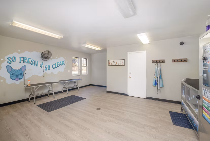 fitness center at Loretto Heights Apartments 