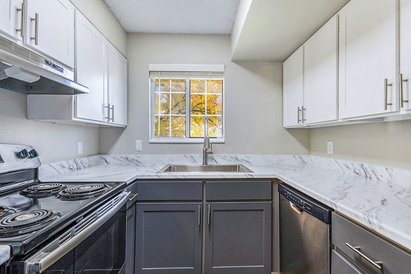 kitchen at Loretto Heights Apartments