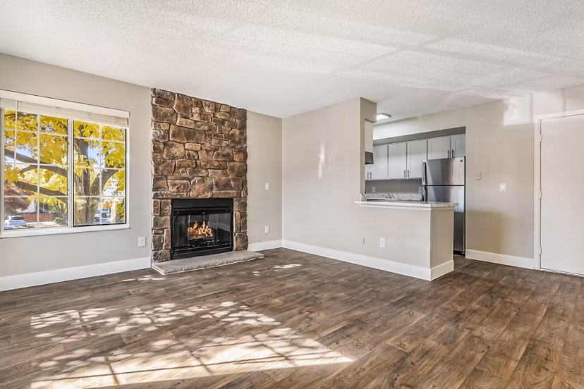 living room at Loretto Heights Apartments 