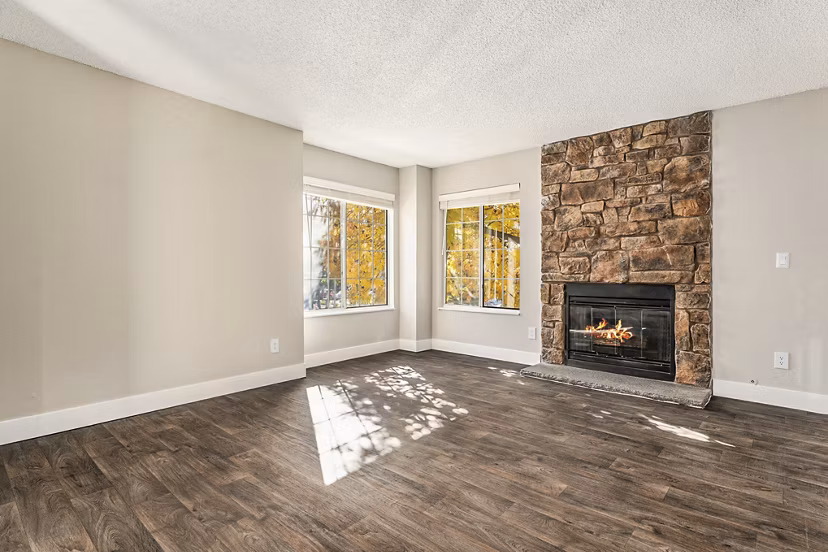 living room at Loretto Heights Apartments 