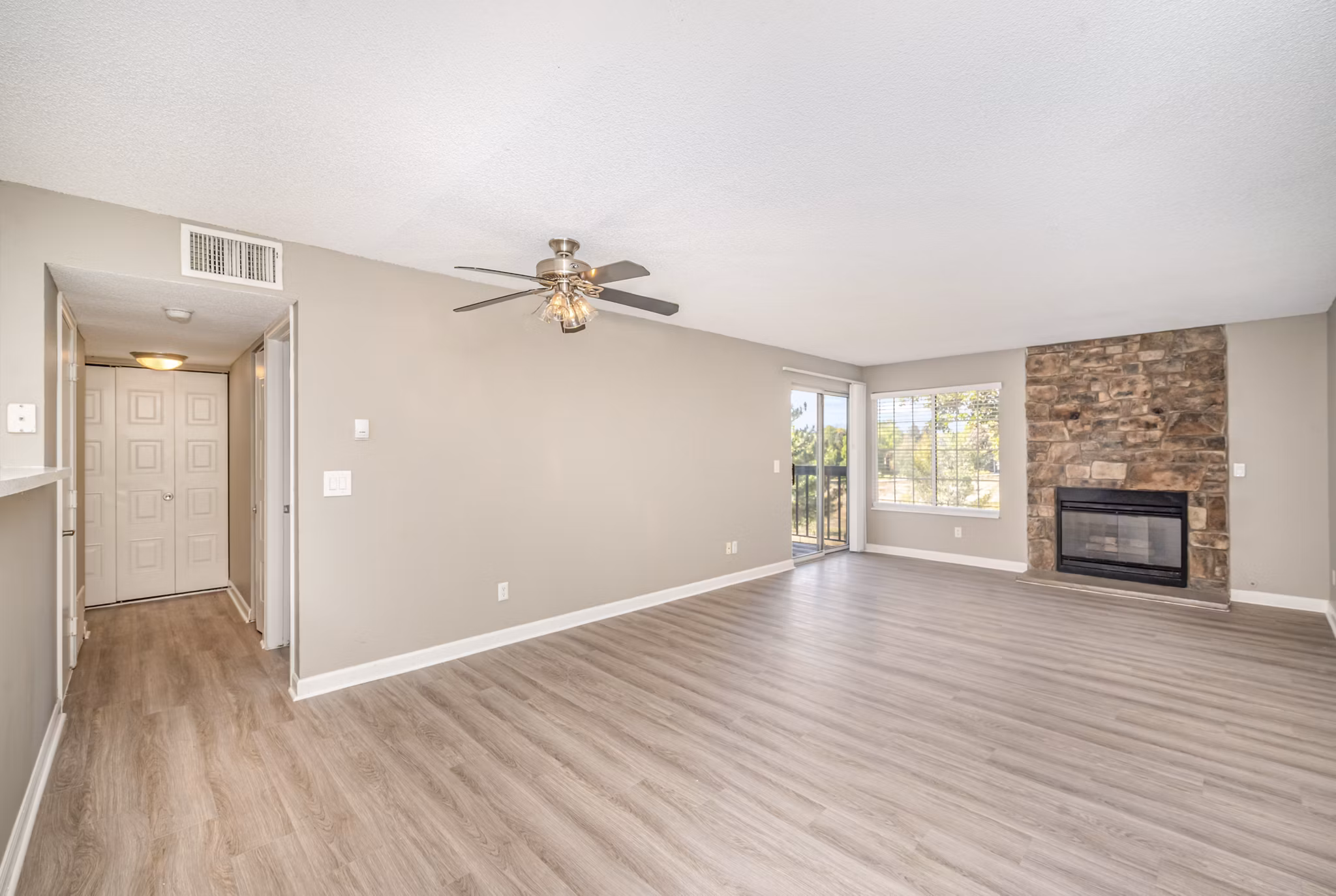 living room at Loretto Heights Apartments 