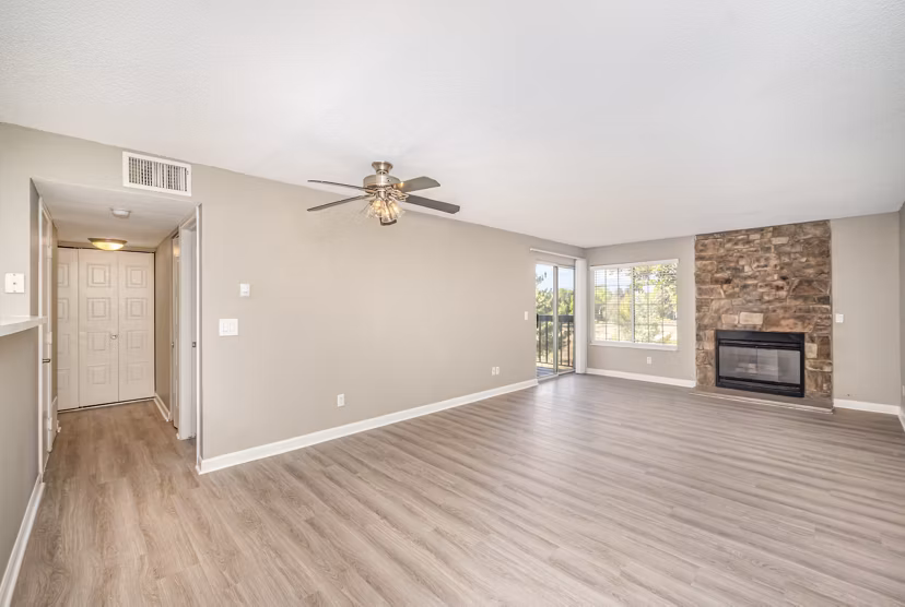 living room at Loretto Heights Apartments 