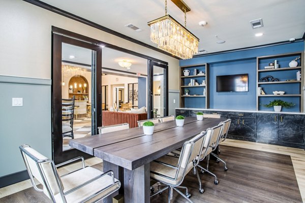 Clubhouse meeting facility with modern amenities at West End Apartments, luxury living experience