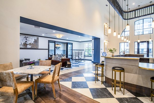 Luxurious clubhouse with modern amenities at West End Apartments, perfect for community events and gatherings