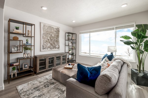 living room at The Orchard Townhomes