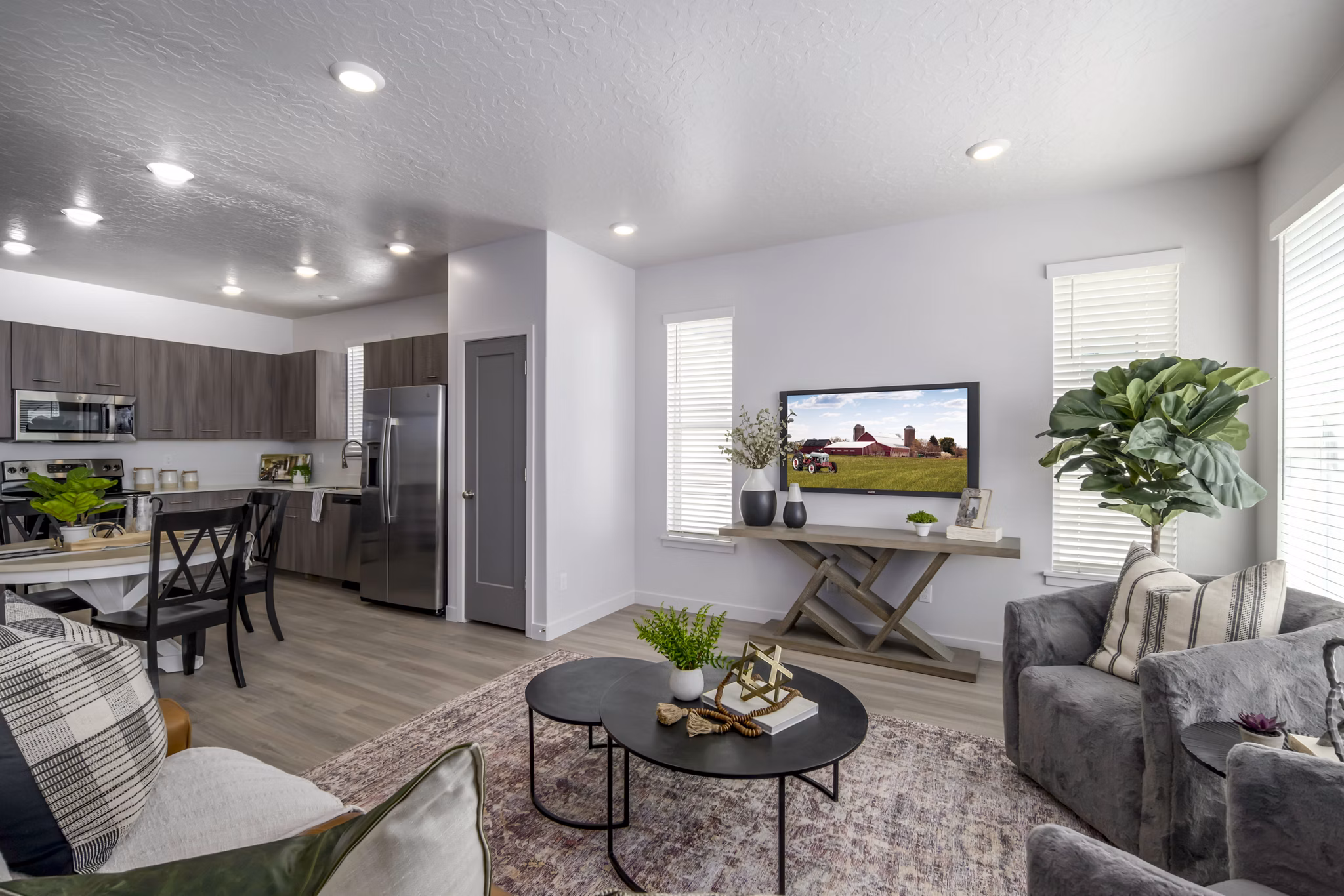 living room at The Orchard Apartments 