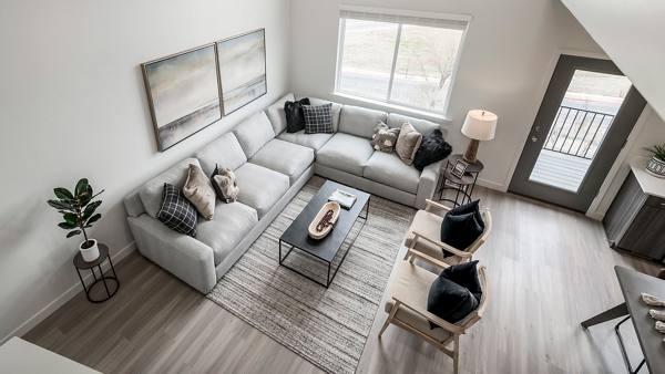 living room at The Orchard Townhomes