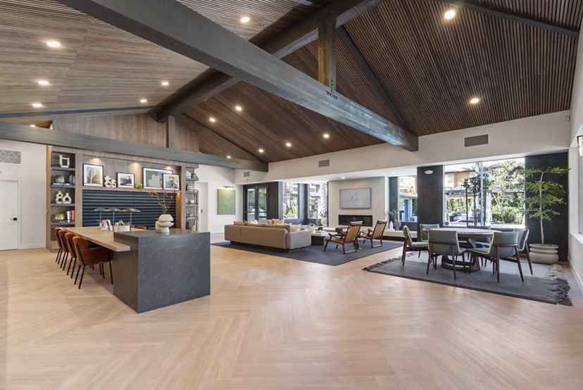 Clubhouse featuring elegant decor and modern amenities at St Moritz Apartments, luxury living experience