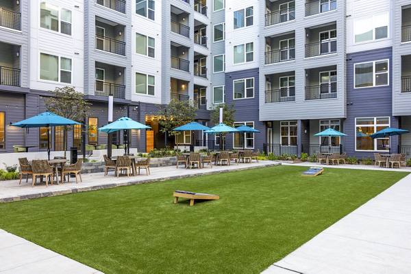 fire pit at Broadstone Optimist Park Apartments