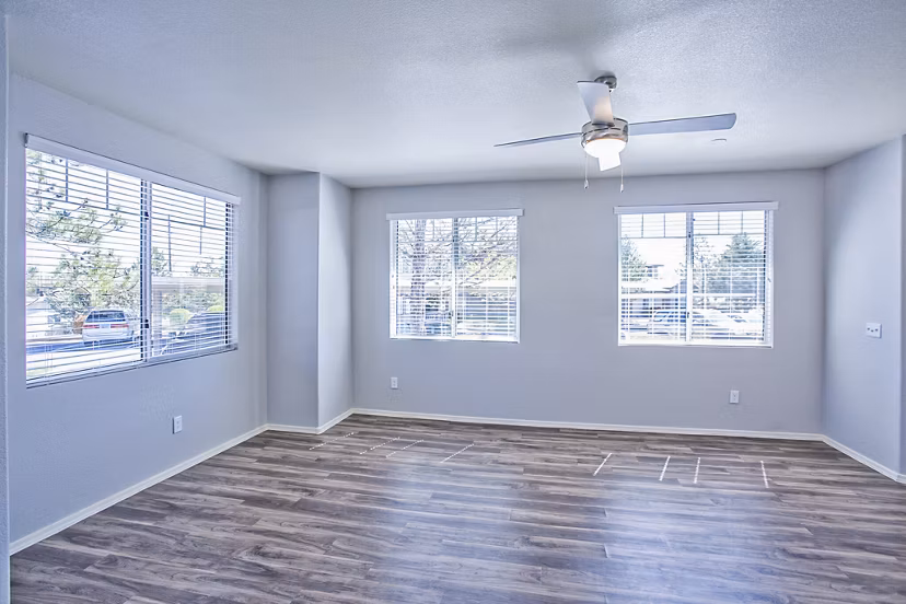 Cozy bedroom with elegant decor at Legacy at Prescott Lakes Apartments