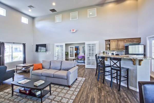 Legacy at Prescott Lakes: Elegant clubhouse lobby featuring modern decor and comfortable seating for residents