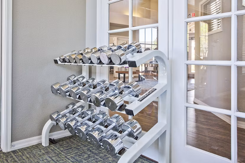 Modern fitness center with state-of-the-art equipment at Legacy at Prescott Lakes Apartments