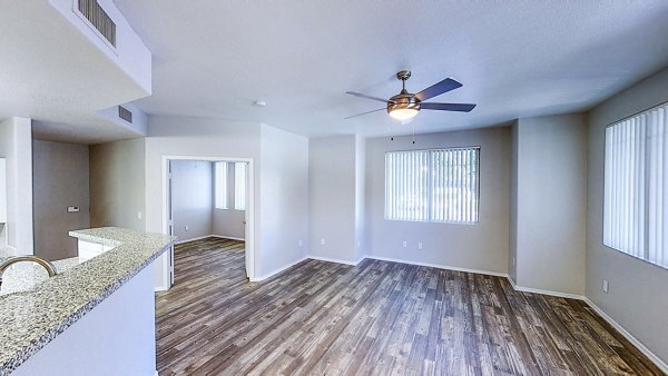 Spacious living room with elegant decor in Legacy at Prescott Lakes Apartments