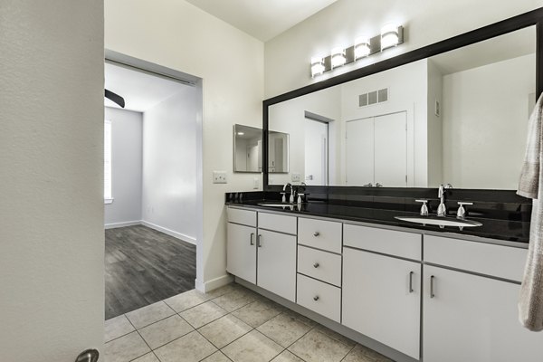 Bathroom at Crescent Apartments