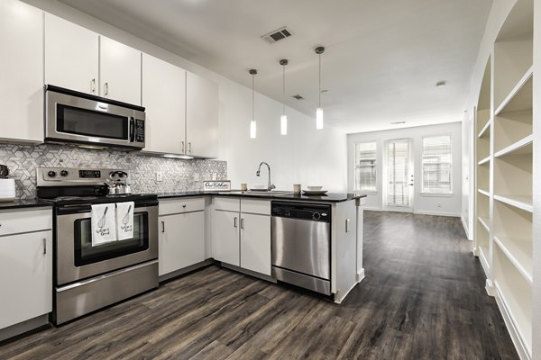 Kitchen at Crescent Apartments