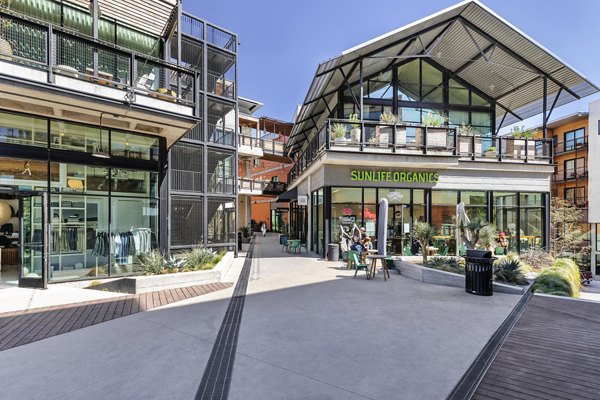 Crescent Apartments: Lush greenery in luxury neighborhood setting