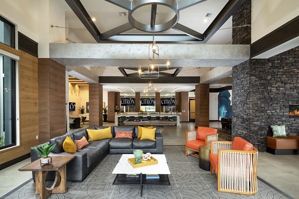 Contemporary clubhouse featuring modern design elements at Citron Apartments