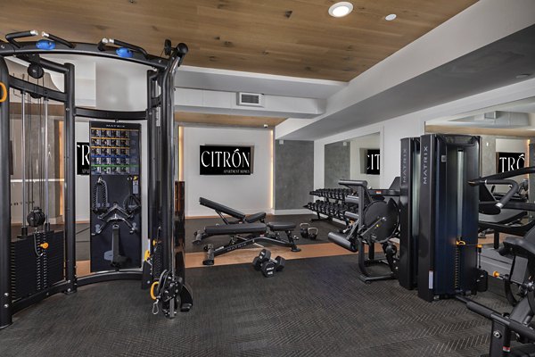 fitness center at Citron Apartments