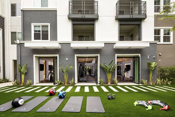 fitness center at Citron Apartments