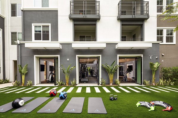 State-of-the-art fitness center with modern equipment at Citron Apartments, ideal for active living and wellness