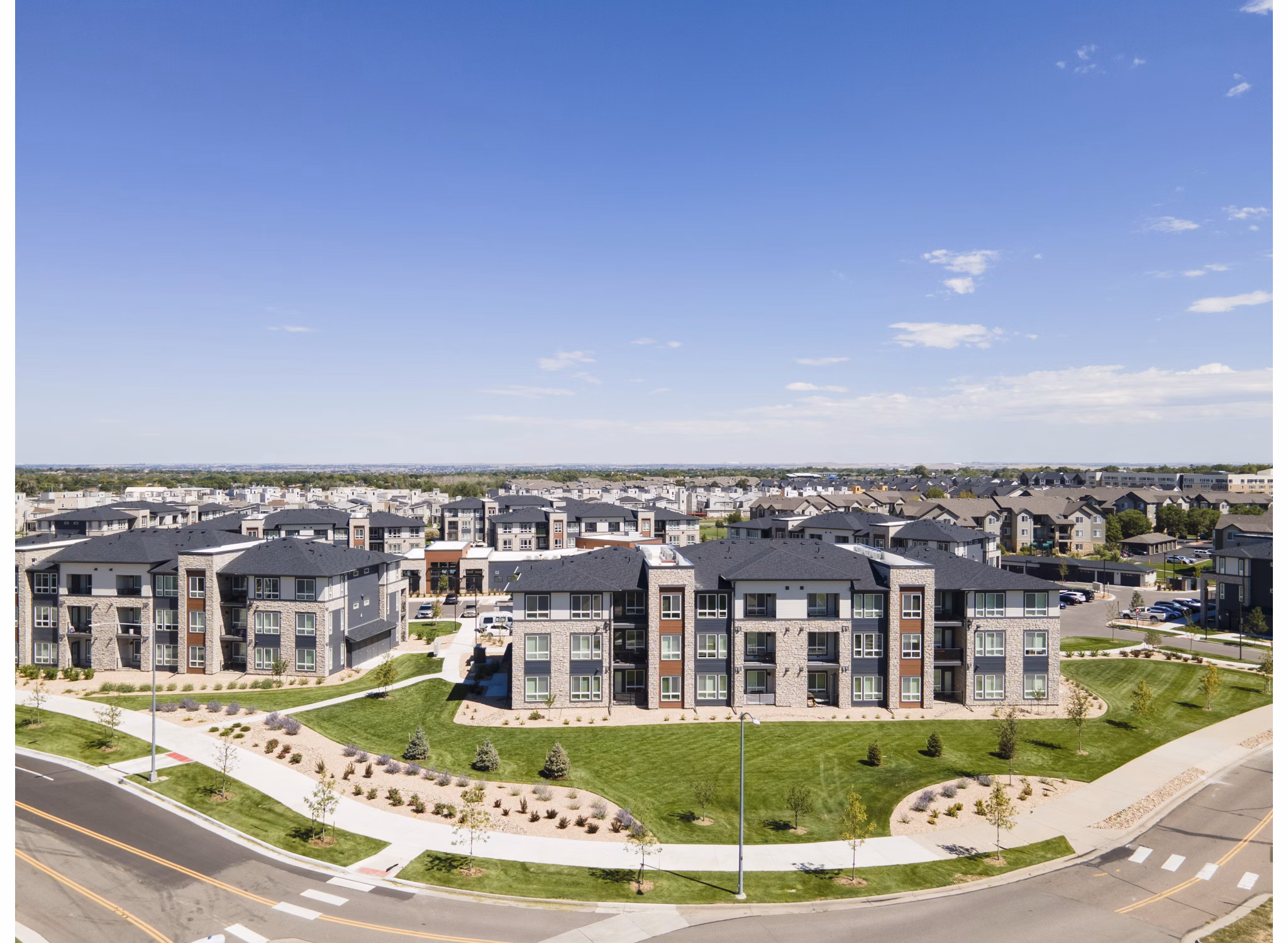 Fieldhouse Apartments: Contemporary view of luxury apartments in thriving urban locale